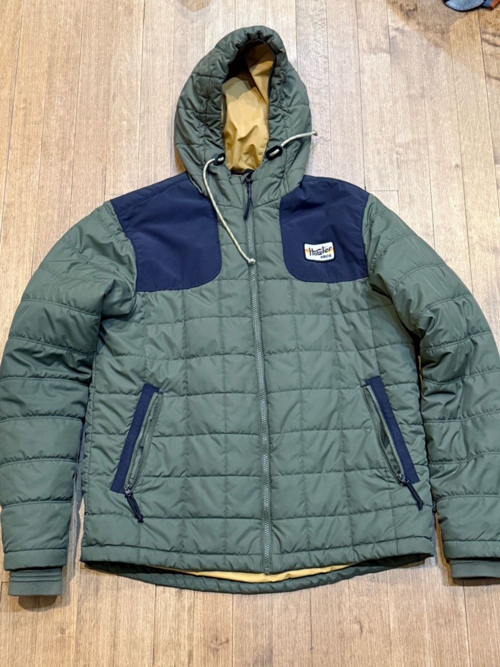 Howler Brothers Spellbinder Parka - Olive Green Puffer Jacket - Medium